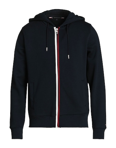 TOMMY HILFIGER Hooded sweatshirt Midnight blue 63% Cotton, 37% Polyester