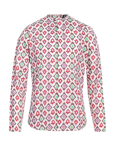 CSTM Camicia fantasia Avorio 100% Cotone