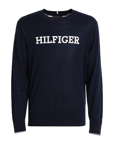 TOMMY HILFIGER Pullover Blu notte 100% Cotone