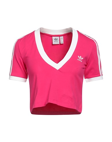 ADIDAS ORIGINALS Crop top Fuchsia 93% Cotton, 7% Elastane