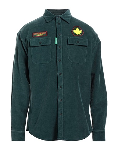 DSQUARED2 Shirts Deep teal 100% Cotton