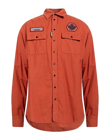 DSQUARED2 Shirts Rust 100% Cotton