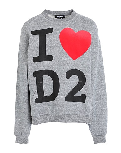 DSQUARED2 Sweatshirt Grey 85% Cotton, 15% Lyocell, Elastane