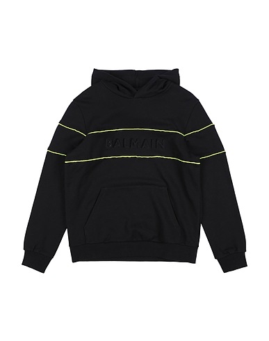 BALMAIN Hooded track jacket  Black 100% Cotton