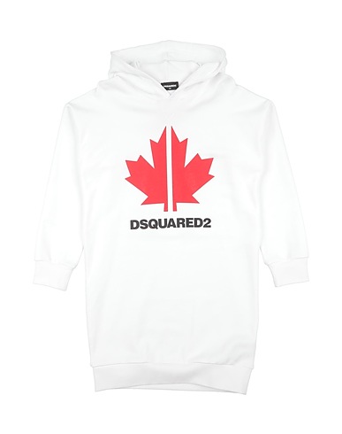 DSQUARED2 Dress White 100% Cotton, Elastane