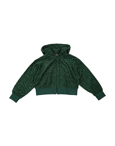 DSQUARED2 Hooded track jacket  Green 65% Cotton, 35% Polyester