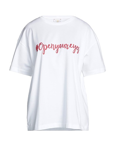 ELEVEN88 T-shirt Bianco 100% Cotone