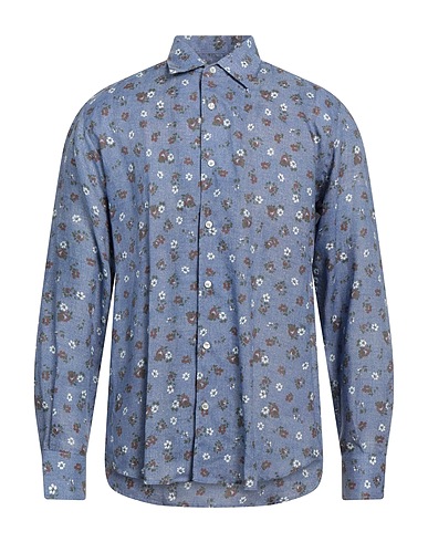 ROSSOPURO Linen shirt Slate blue 100% Linen