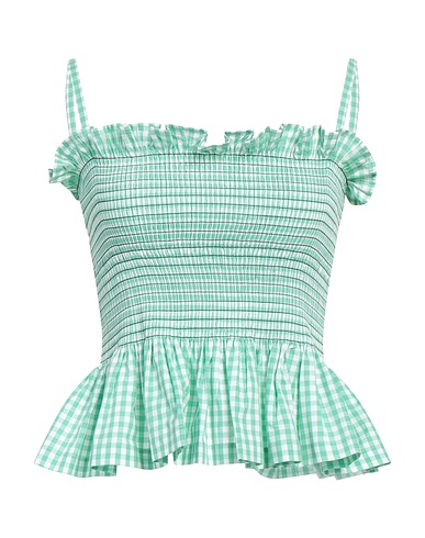 MOLLY GODDARD Top Light green 100% Cotton