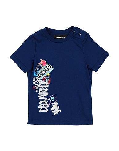 DSQUARED2 T-shirt Blu navy 100% Cotone