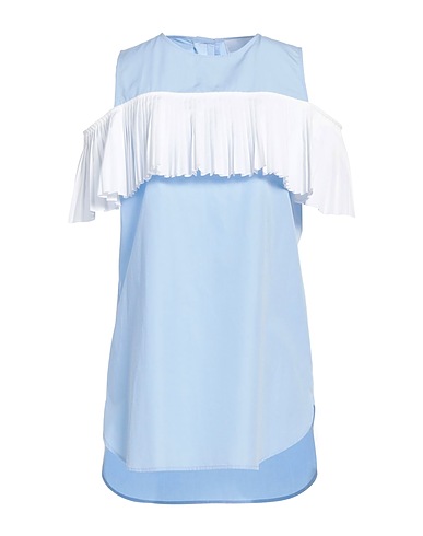 MONOGRAPHIE Off-the-shoulder top Sky blue 100% Cotton, Elastane