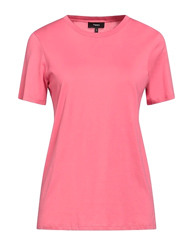 THEORY Basic T-Shirt Magenta 100% Cotton