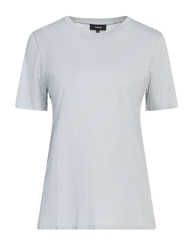 THEORY Basic T-Shirt Light grey 100% Cotton