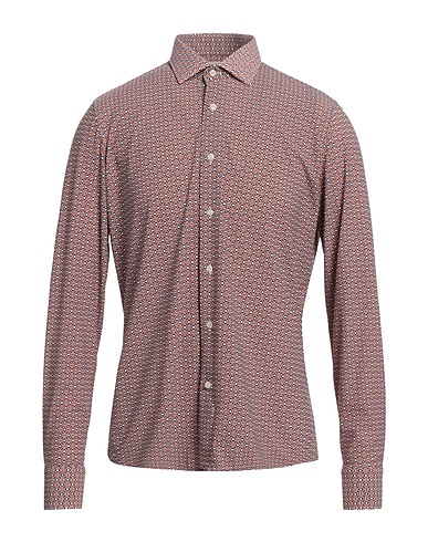 HARRY BROOK Camicia fantasia Marrone 74% Poliammide, 26% Elastan