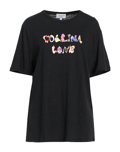 COLLINA STRADA T-shirt Black 60% Hemp, 40% Organic cotton