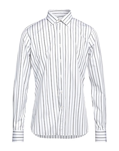 HARRY BROOK Striped shirt White 100% Cotton