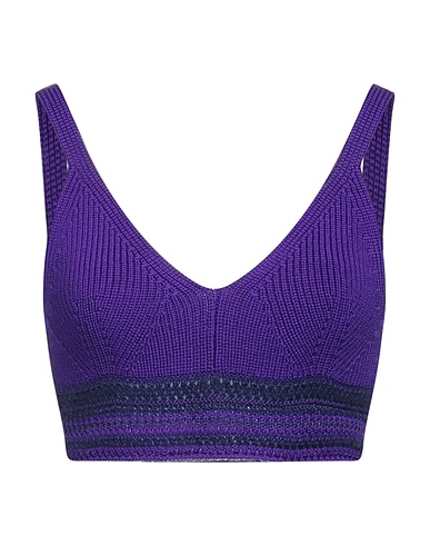 FORTE_FORTE Crop top Viola 88% Lana Vergine, 5% Lana mohair, 3% Poliammide, 3% Cotone, 1% Elastan