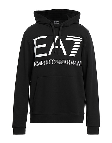 EA7 Felpa Nero 100% Cotone
