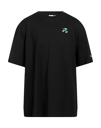 PUMA T-shirt Black 100% Cotton