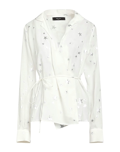 AMIRI Top White 72% Silk, 28% Metallic Polyester