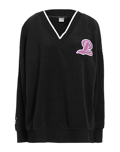 PUMA Sweatshirt Black 74% Polyester, 26% Viscose, Cotton, Elastane
