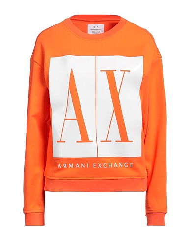 ARMANI EXCHANGE Sweatshirt Orange 100% Cotton