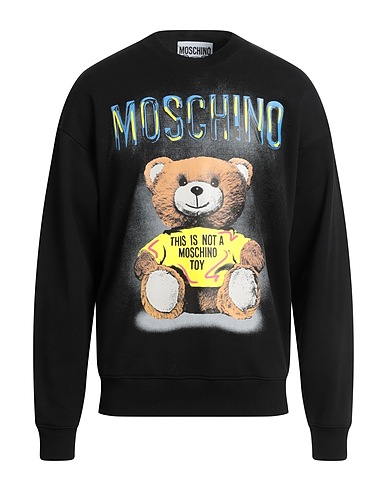 MOSCHINO Sweatshirt Schwarz 100% Baumwolle