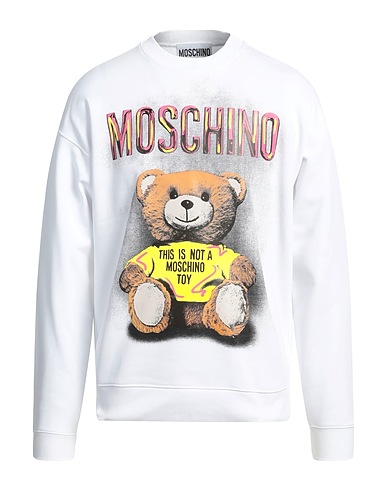MOSCHINO Sweatshirt BIANCO 100% Baumwolle