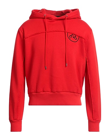 A BETTER MISTAKE Hooded track jacket  Tomato red 100% Cotton