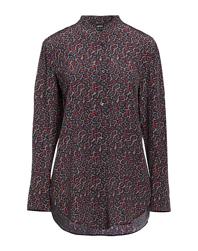 ASPESI Patterned shirts & blouses Grey 100% Silk