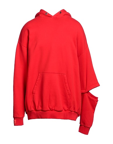 A BETTER MISTAKE Hooded track jacket  Red 100% Cotton