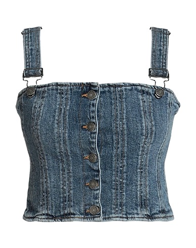 GUESS Top Blu 99% Cotone, 1% Elastan