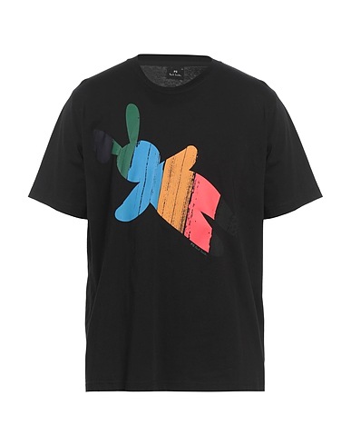 PS PAUL SMITH T-Shirt Schwarz 100% Organische Baumwolle