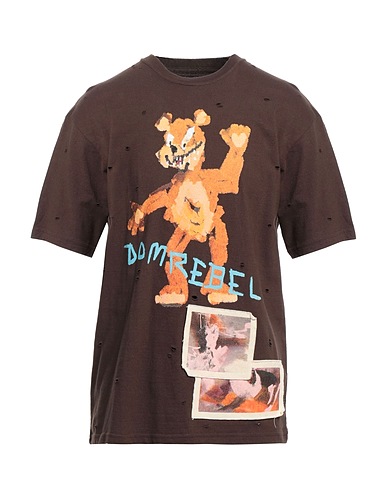DOMREBEL T-shirt Marrone 100% Cotone