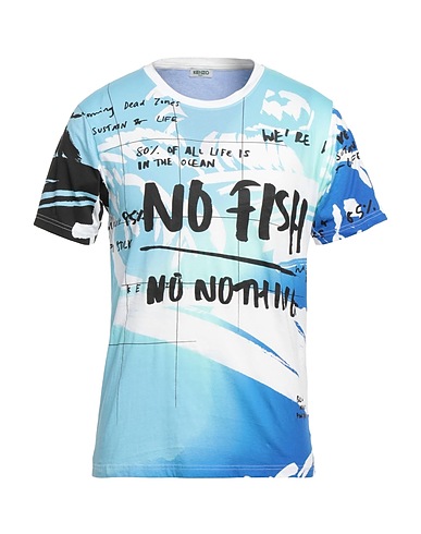 KENZO T-shirt Sky blue 100% Cotton