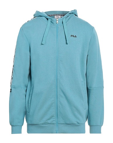 FILA Hooded track jacket  Pastel blue 76% Cotton, 20% Polyester, 4% Viscose