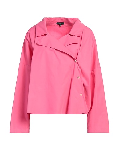 JEJIA Solid colour shirts & blouses Magenta 100% Cotton