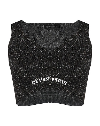RÊVER Paris Top Black 80% Viscose, 11% Polyamide, 9% Metallic fiber