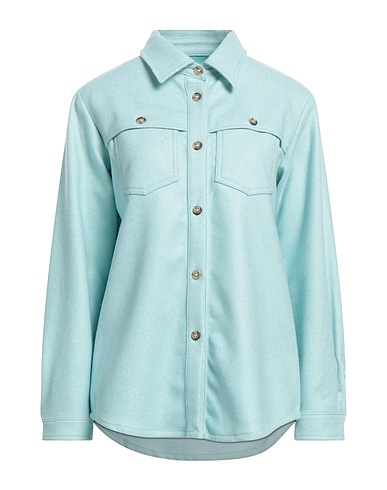 A.P.C. Solid colour shirts & blouses Sky blue 69% Wool, 26% Polyamide, 5% Other Fibres