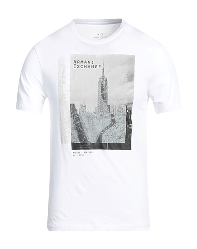 ARMANI EXCHANGE Ｔシャツ ホワイト コットン 100%