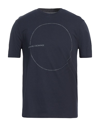 ARMANI EXCHANGE T-shirt Midnight blue 100% Organic cotton