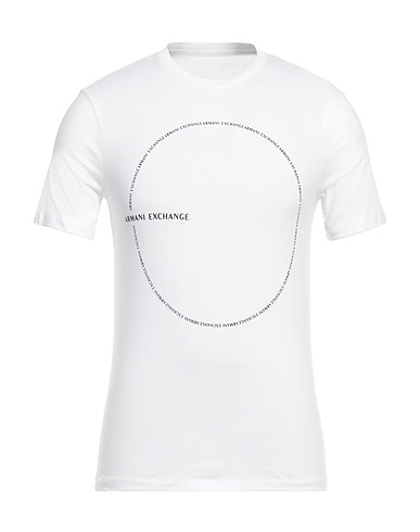 ARMANI EXCHANGE T-Shirt Weiß 100% Organische Baumwolle