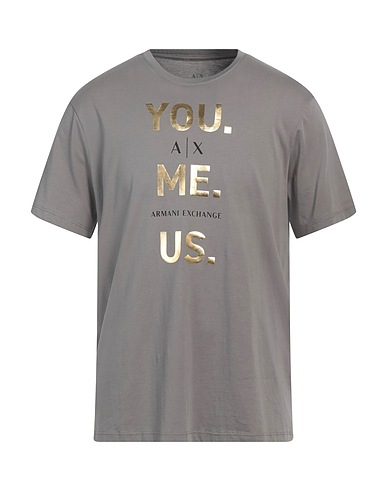 ARMANI EXCHANGE T-shirt Grigio 100% Cotone