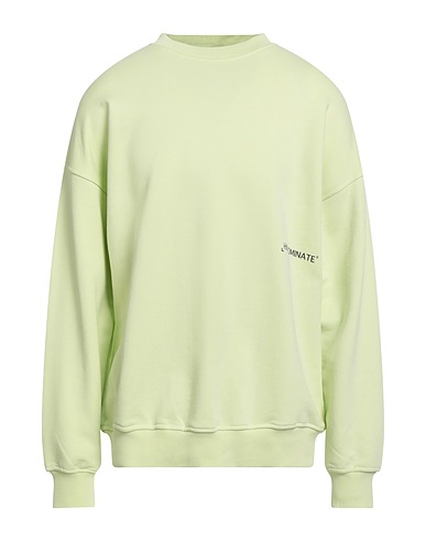 HINNOMINATE Sweatshirt Light green 100% Cotton, Elastane