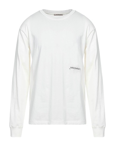 HINNOMINATE T-shirt Off white 100% Cotone, Elastan