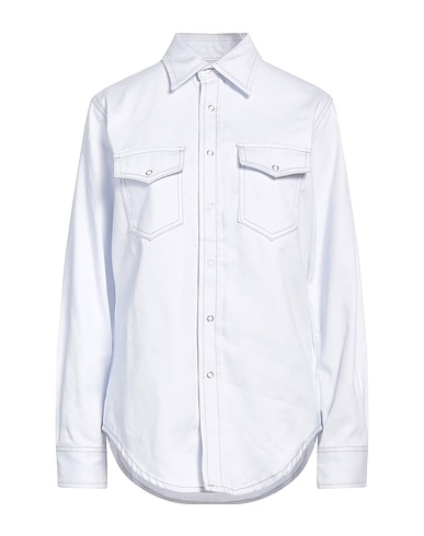 EYTYS Solid color shirts & blouses Sky blue 100% Cotton