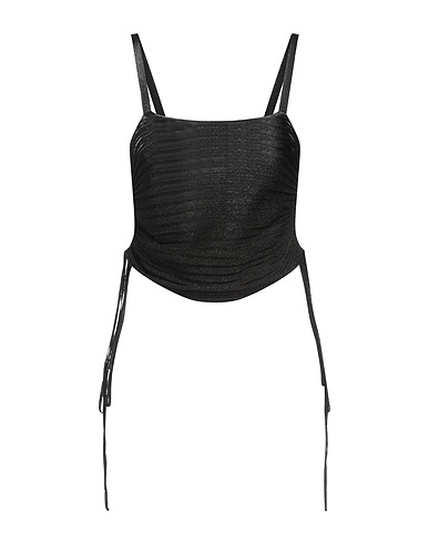 ROCHAS Top Black 78% Acetate, 12% Polyester, 10% Polyamide