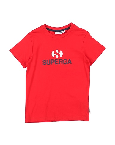 SUPERGA T-shirt Rouge 100% Coton