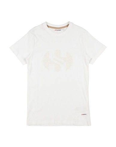 SUPERGA T-shirt Blanc 100% Coton
