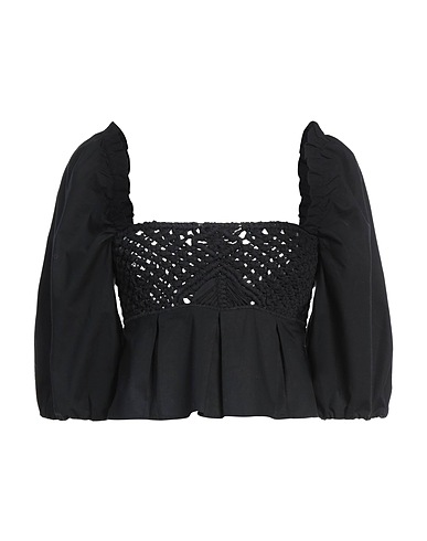 PINKO Top Black 100% Cotton